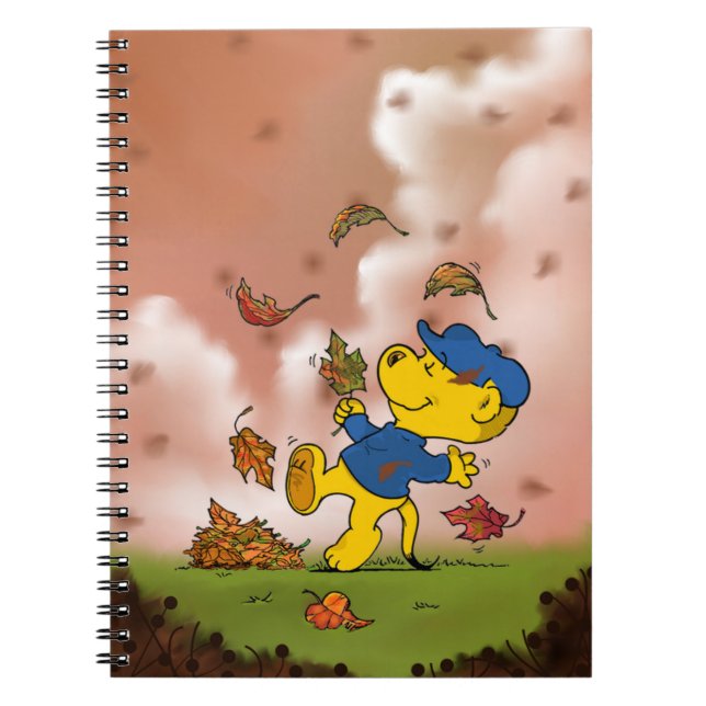 Caderno Espiral Ferald Entre As Folhas Do Outono (Frente)
