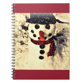 Caderno Espiral Feriado Deixe-o nevar um boneco de neve