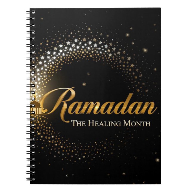 Caderno Espiral Feriado do Ramadan MubaraK (Frente)
