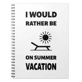 Caderno Espiral Férias de Verão | De Volta À Escola