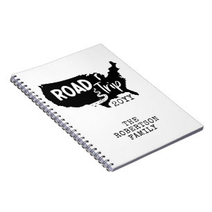 Caderno Espiral Férias Familiares Personalizadas   Family Road Tr