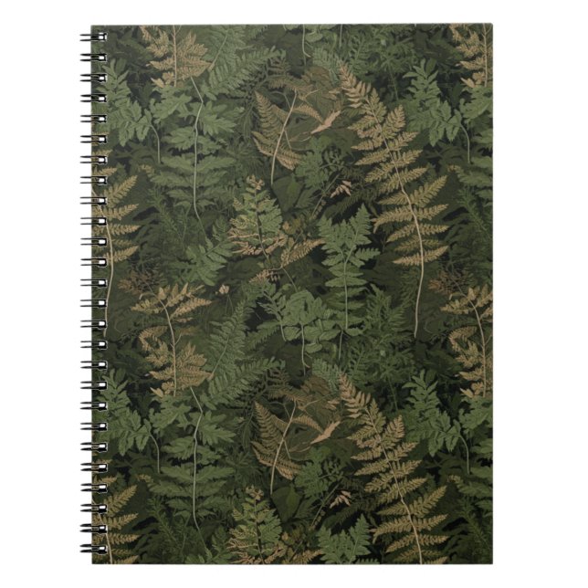 Caderno Espiral Fern Camouflage Suit (Frente)
