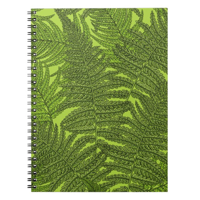 Caderno Espiral Fern em verde (Frente)