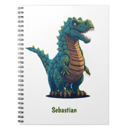 Caderno Espiral Ferozes e Fabulosos Escritos do Dinossauro T-Rex