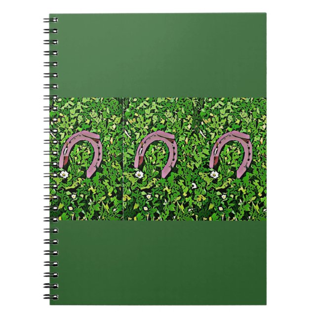 Caderno Espiral Ferradura de Sorte Irlandesa (Frente)