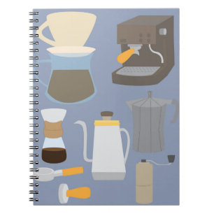Caderno Espiral Ferramentas de Cafeteira