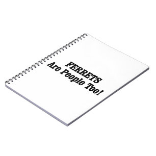Caderno Espiral FERRETS Também São Pessoas!