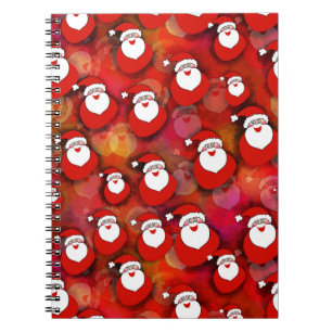 Caderno Espiral FESSanta Claus Pattern
