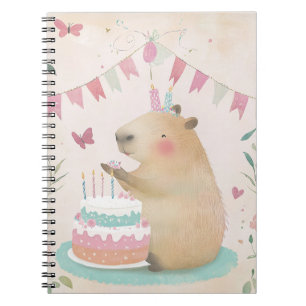 Caderno Espiral Festa de Aniversário do Capivara