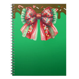 Caderno Espiral Festa de Natal Bling Festivo Feliz Xmas Ligh