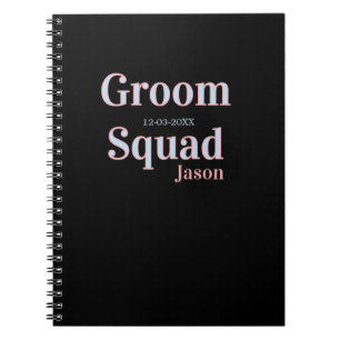 Caderno Espiral festa de padrinho de casamento adicionar nome mode