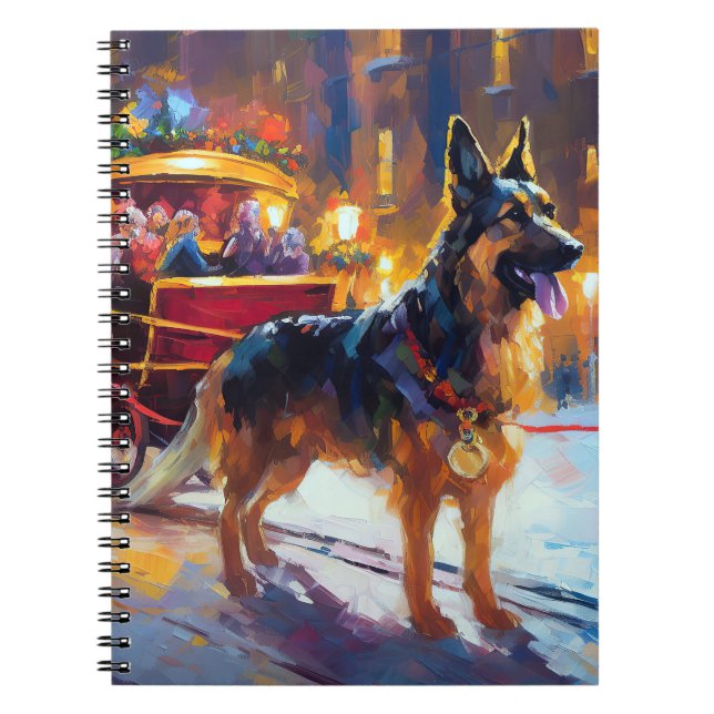 Caderno Espiral FESTIE german shepherd Natal (Frente)