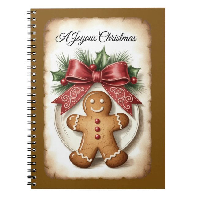 Caderno Espiral Festive Christmas Writing Journal (Frente)