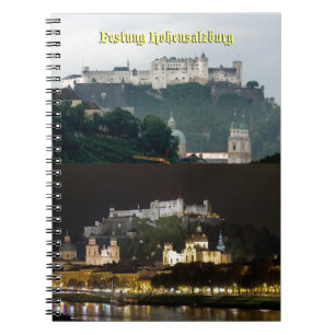 Caderno Espiral Festung Hohensalzburg, Salzburg Áustria