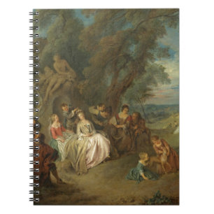 Caderno Espiral Fête Champêtre, C. 1730 (óleo em canvas)