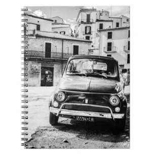 Caderno Espiral Fiat 500, cinquecento em Italia, presente clássic