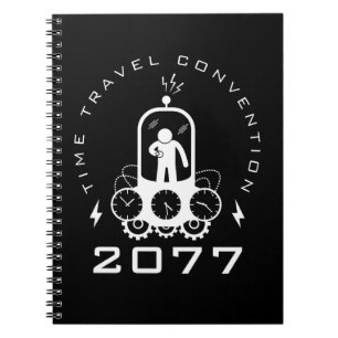 Caderno Espiral Ficção Científica Divertida de Viagem no Tempo