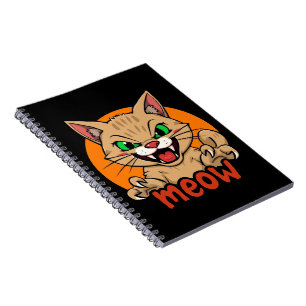 Caderno Espiral Fierce Cat