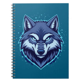 Caderno Espiral Fierce Wolf – Symbol of Strength and Freedom