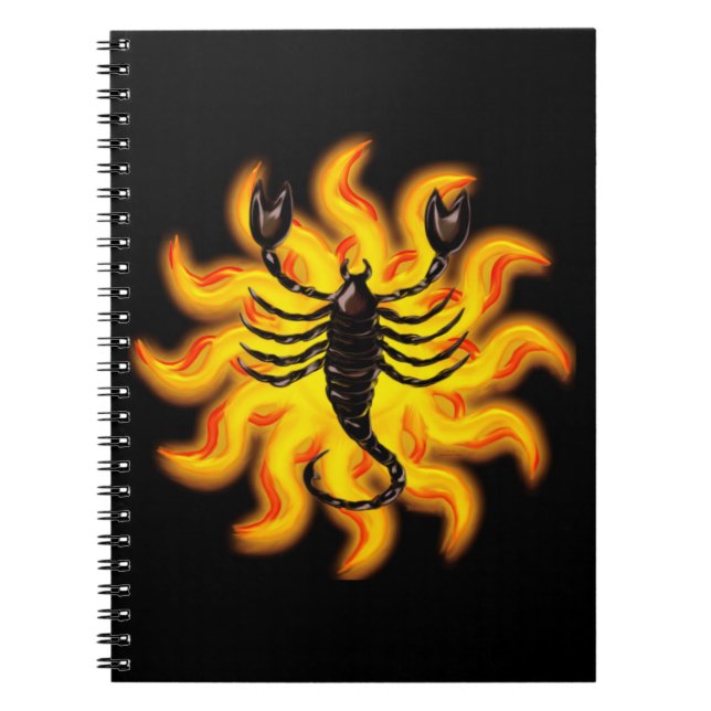 Caderno Espiral Fiery Scorpio (Frente)