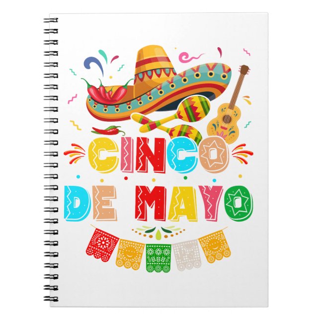 Caderno Espiral Fiesta Cinco de Mayo (Frente)