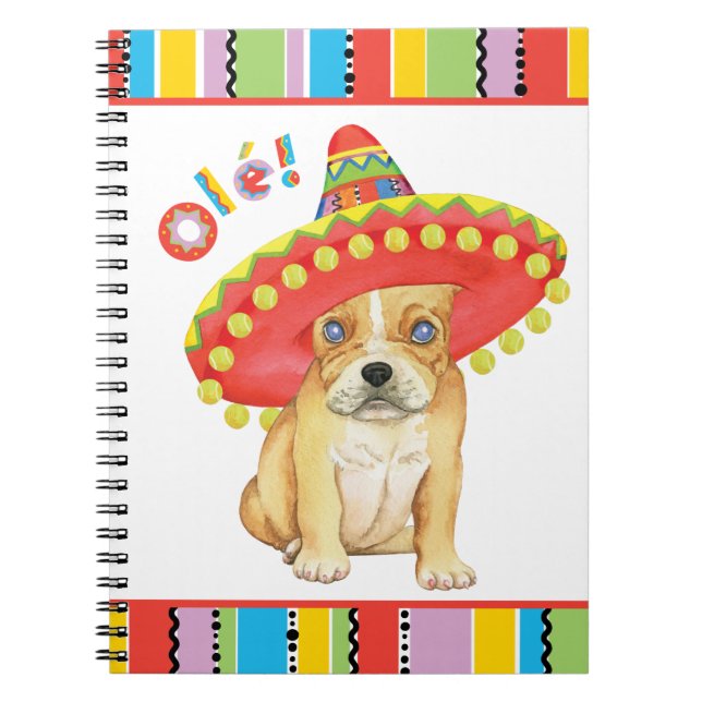 Caderno Espiral Fiesta Frenchie (Frente)