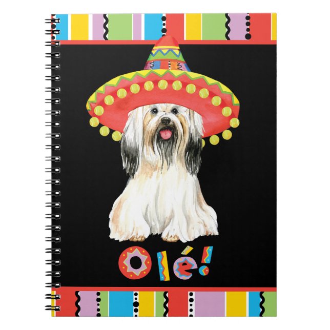 Caderno Espiral Fiesta Lhasa Apso (Frente)