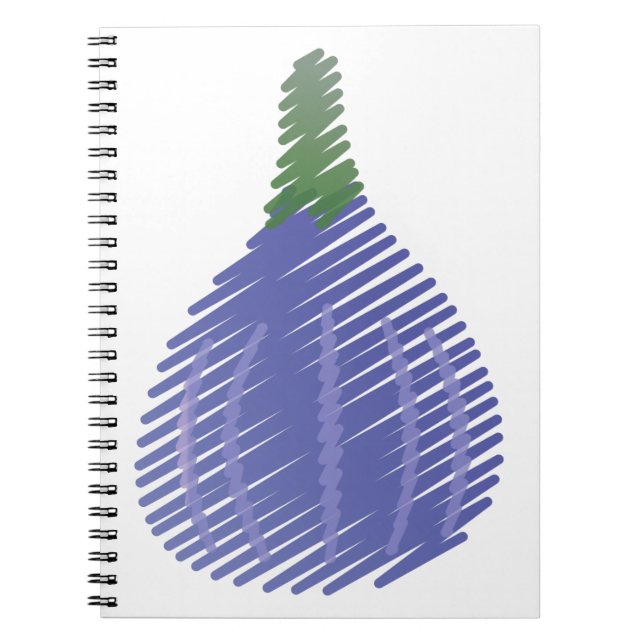 Caderno Espiral Fig Roxo Escrito (Frente)