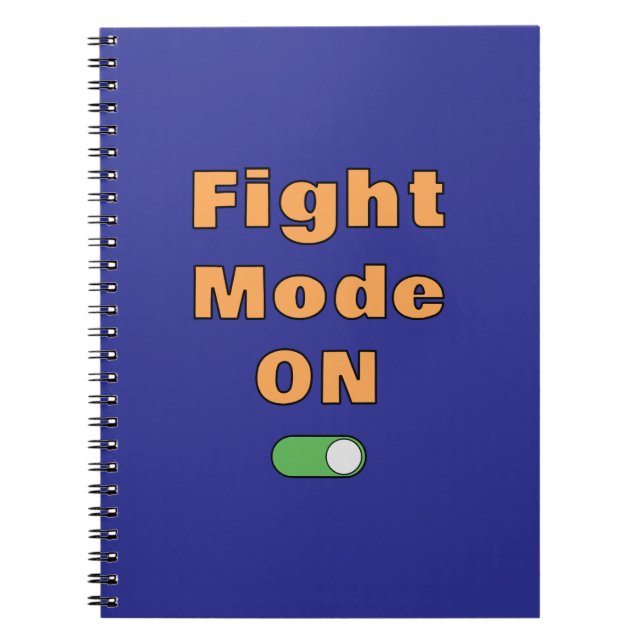 Caderno Espiral Fight Mode On (Frente)