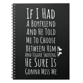 Caderno Espiral Figure Skating Gifts Female Women Girls For Her