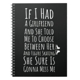 Caderno Espiral Figure Skating Ornaments Gifts For Him Skater Boys