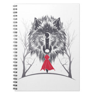 Caderno Espiral Figurino De Capuz Vermelho Gif Para Meninas