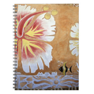 Caderno Espiral Fiji, arte mural.