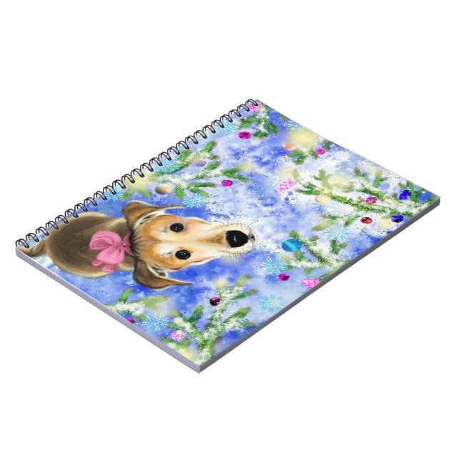 Caderno Espiral Filhote Com Laço Rosa - Fofo (Left Side)