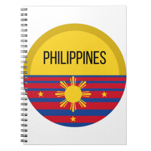 Caderno Espiral Filipinas Ideias Design bonitas — Padrão Sunset