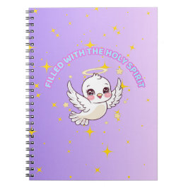 Caderno Espiral Filled with the holy spirit edition girls