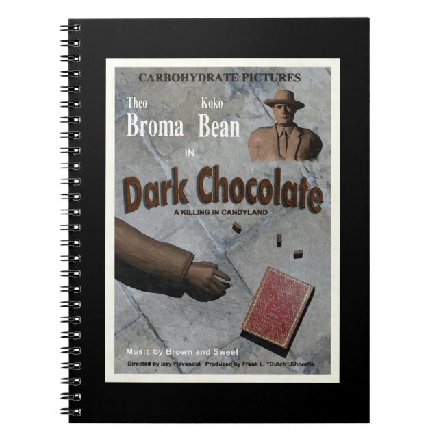 Caderno Espiral Filme de Chocolate Amargo (Frente)