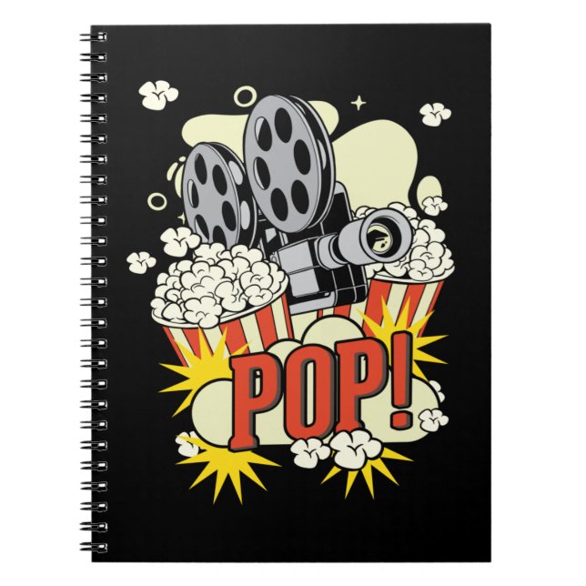 Caderno Espiral Filme Popcorn Lover (Frente)