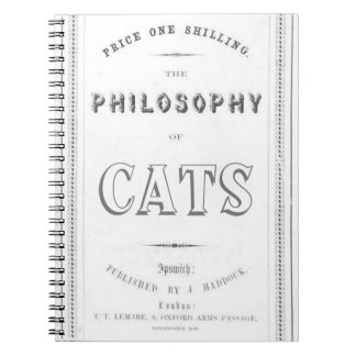 Caderno Espiral Filosofia dos Gatos