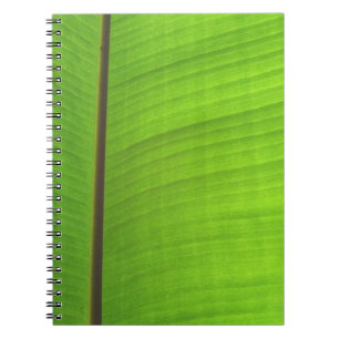 Caderno Espiral Fim-Acima da folha da banana