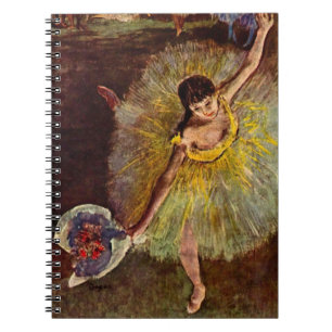 Caderno Espiral Fim de uma Arabesque por Edgar Degas, Ballet Antig