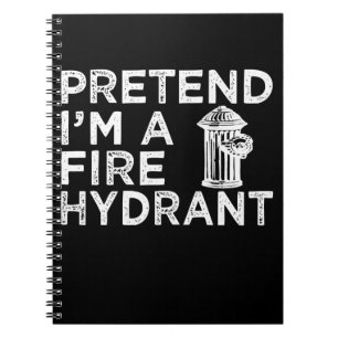Caderno Espiral Fingir Um Hidrante De Fogo Presente Engraçado pa