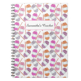 Caderno Espiral Fios de Artesanato Crochet