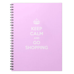 Caderno Espiral Fique calma e vá Comprar