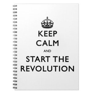Caderno Espiral Fique Calmo E Comece A Revolução