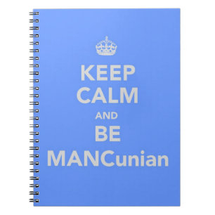 Caderno Espiral Fique calmo e seja MANCuniano