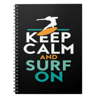 Caderno Espiral Fique Calmo E Surf No Surfer Love Surfing