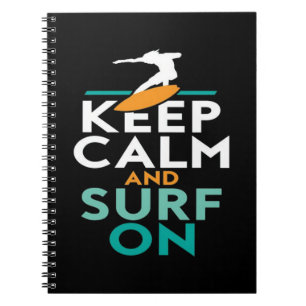 Caderno Espiral Fique Calmo E Surf No Surfista Amor Surfar