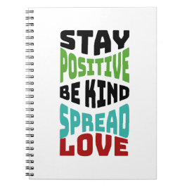 Caderno Espiral Fique Positivo