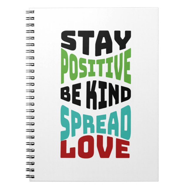 Caderno Espiral Fique Positivo (Frente)